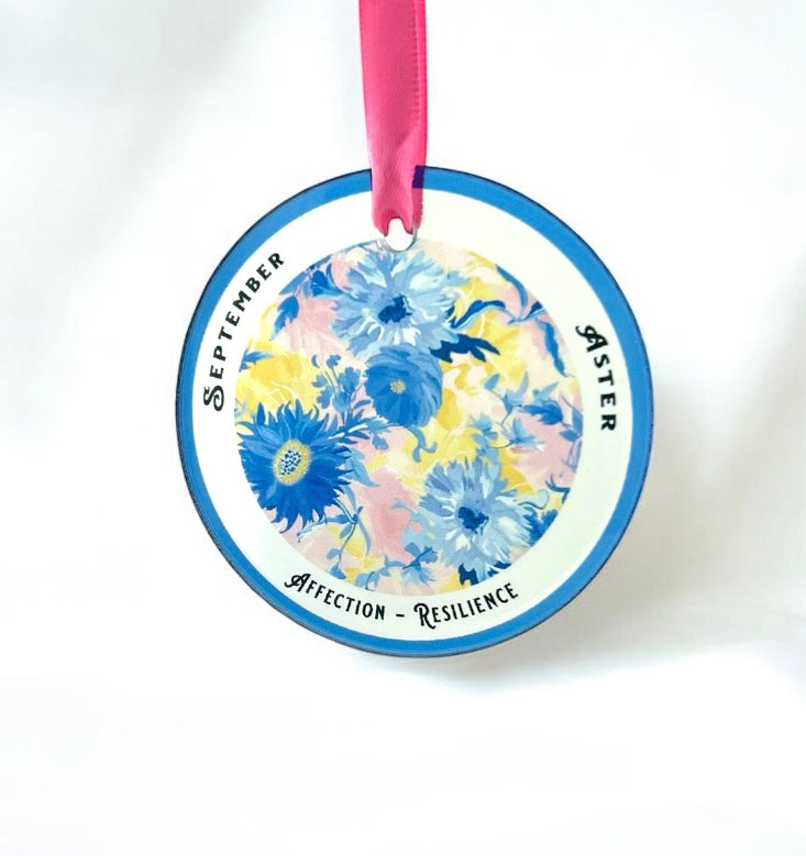 September birth month flower with aster