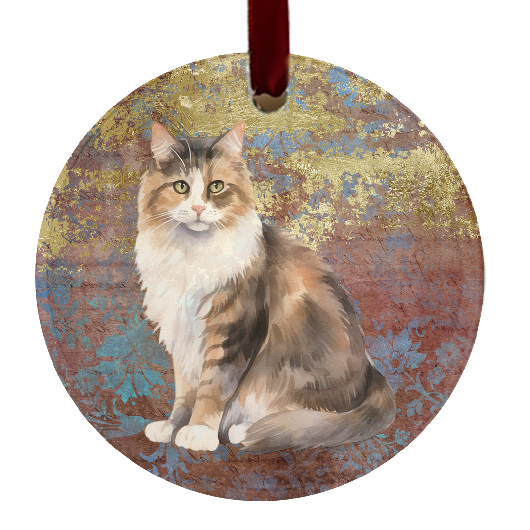 Domestic Medium Hair Cat Ornament