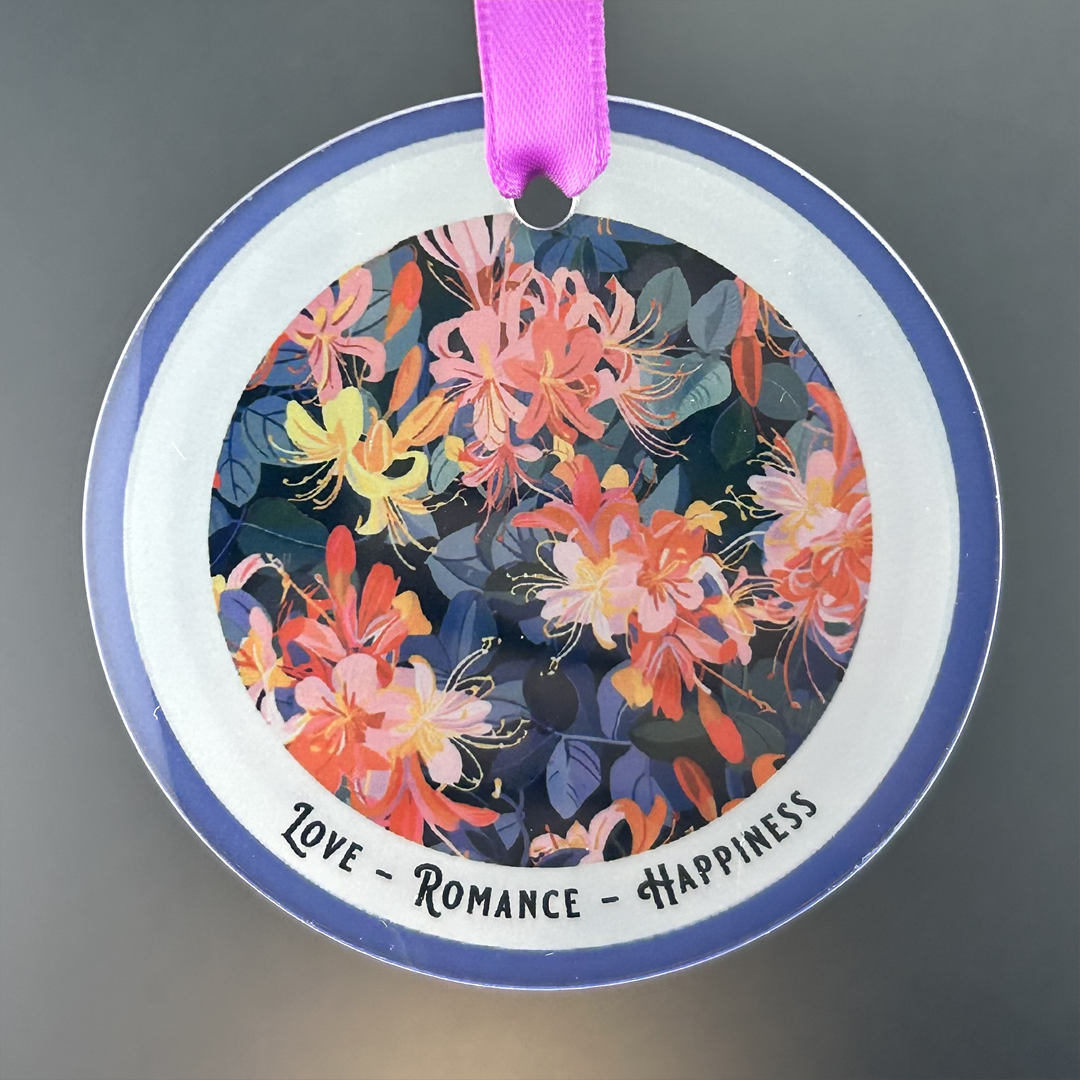Birth Month Flower Glass Ornament - Suncatcher