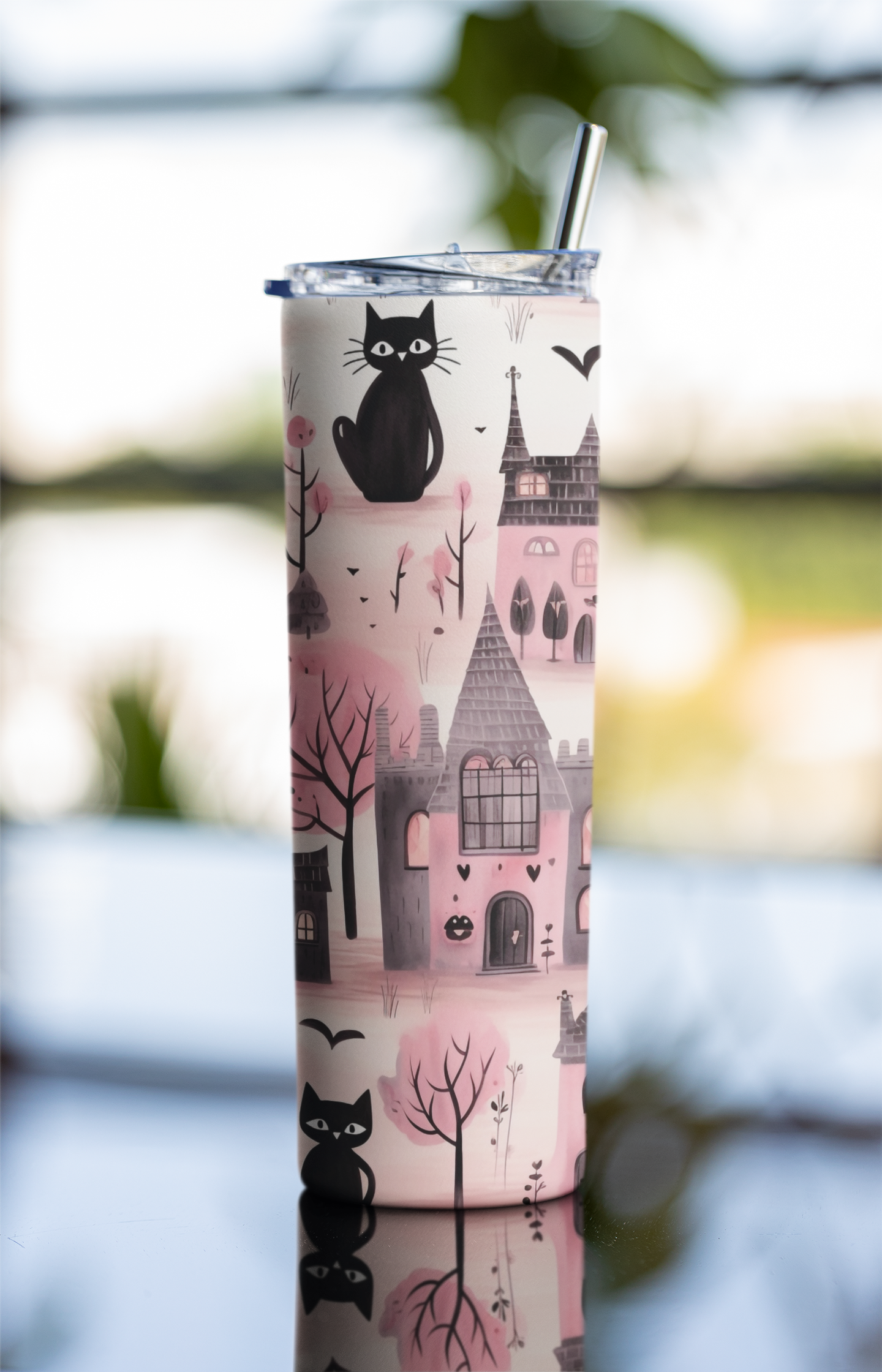 Cats and Bats Seasonal Tumblers
