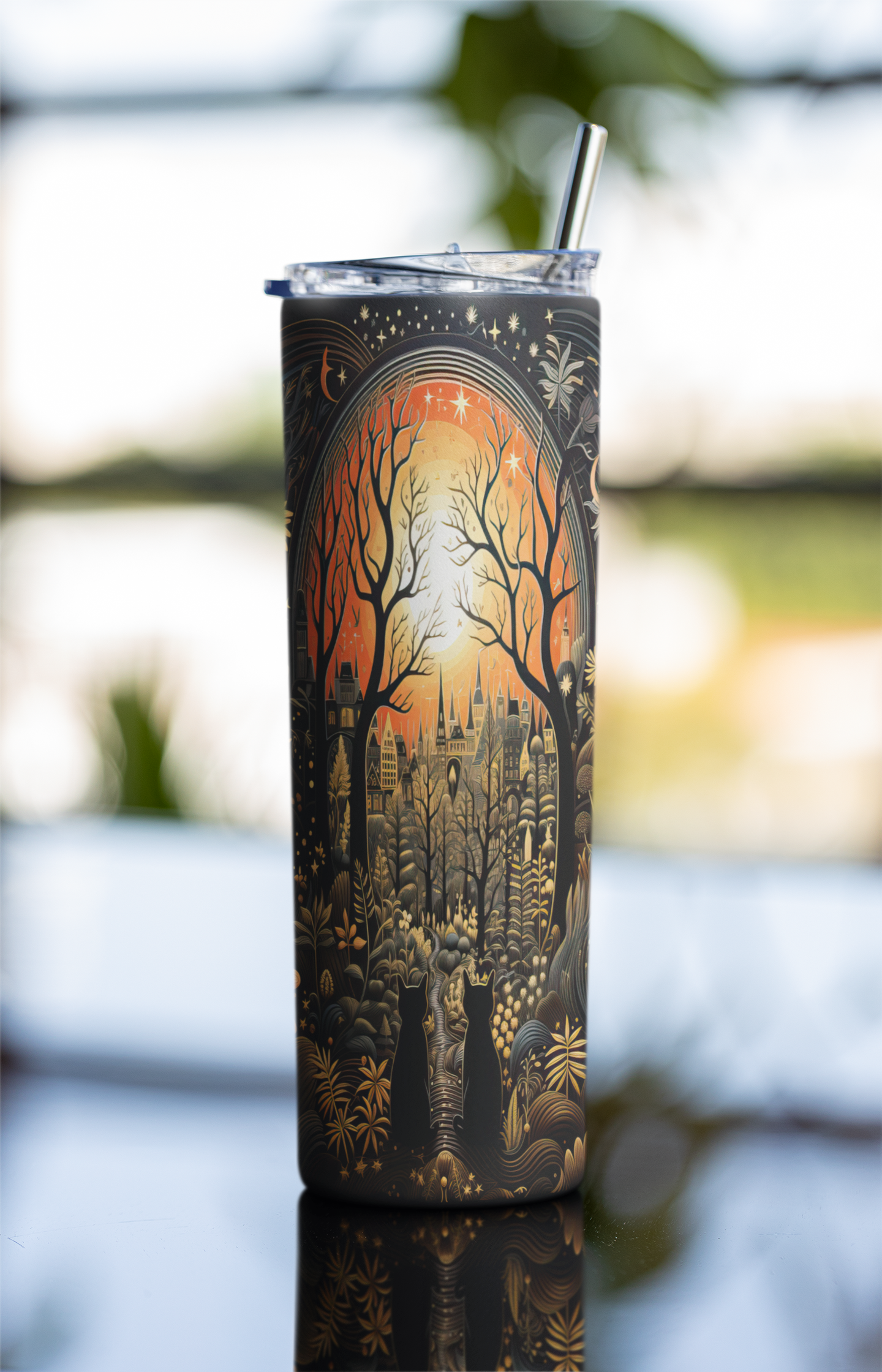 Cats and Bats Seasonal Tumblers