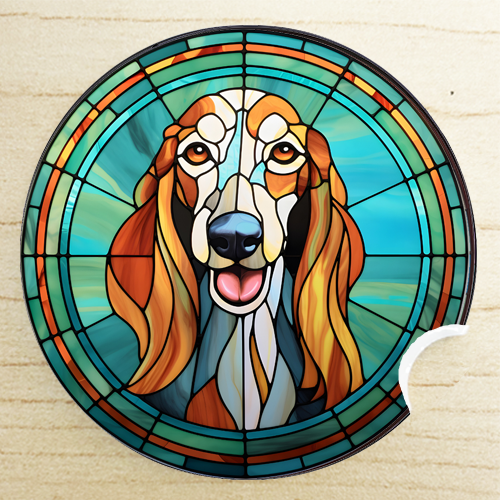 Secret Santa gifts - Afghan Hound car coaster