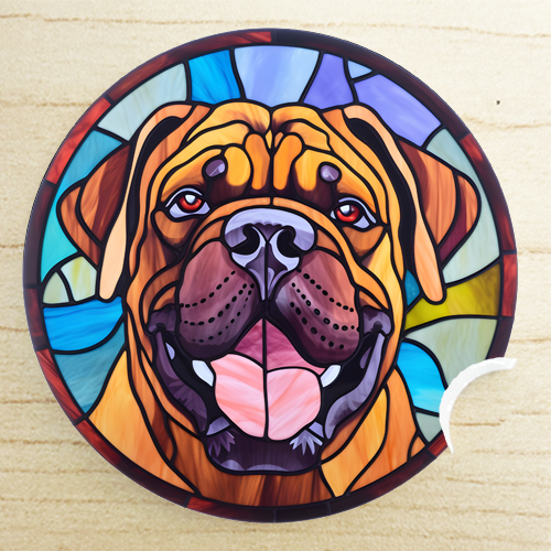 dog mom gifts - American Staffordshire Terrier car coaster