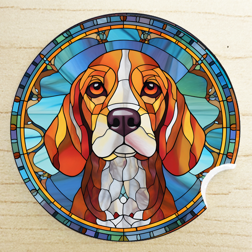 secret santa gift - Beagle car coaster
