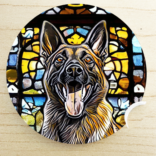 dog breed gifts - Belgian Malinois car coaster