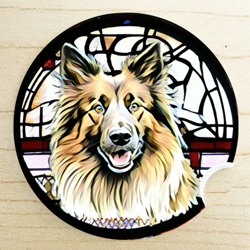Christmas gifts for dog lovers - Belgian Turveran car coaster