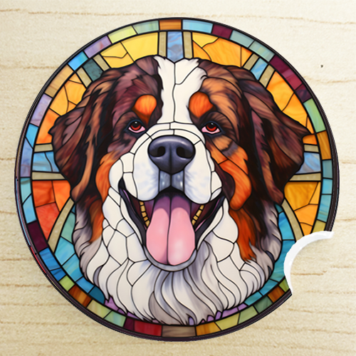 going away gift for coworker - Bernese Mountain Dog car coaster