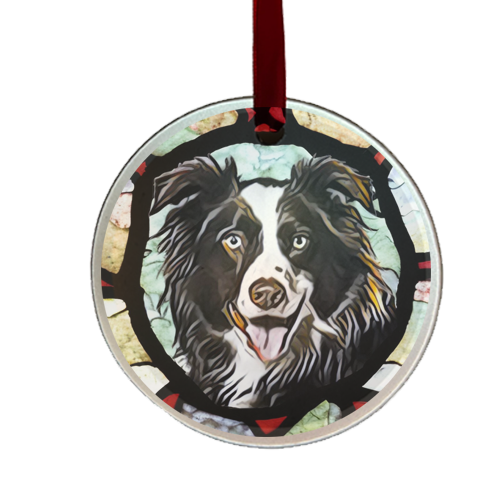 vow gifts for her - Border Collie ornament