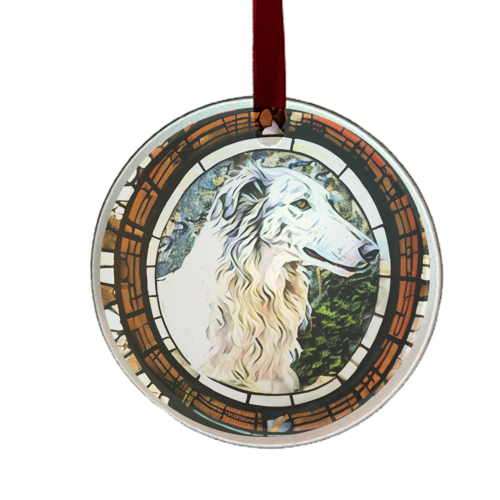 gifts for neighbors - Borzoi ornament