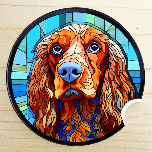 vow gifts for her - Boykin Spaniel car coaster
