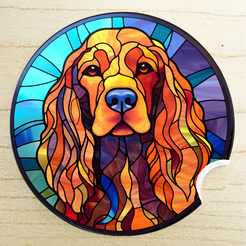 gifts for animal lovers - Cocker Spaniel car coaster
