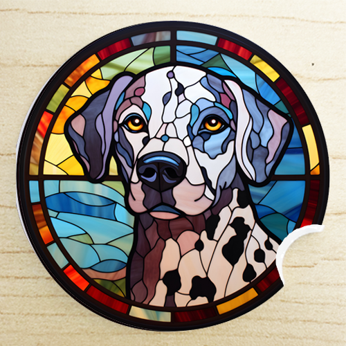great dog mom gift - Dalmatian car coaster