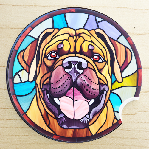 gifts for aunt and uncle - English Mastiff car coaster