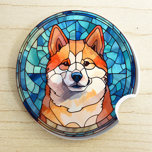 car coaster - Finnish Spitz