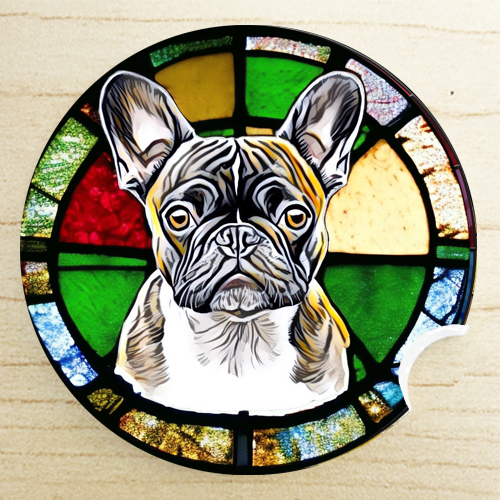 French bulldog gifts - French Bulldog car coaster
