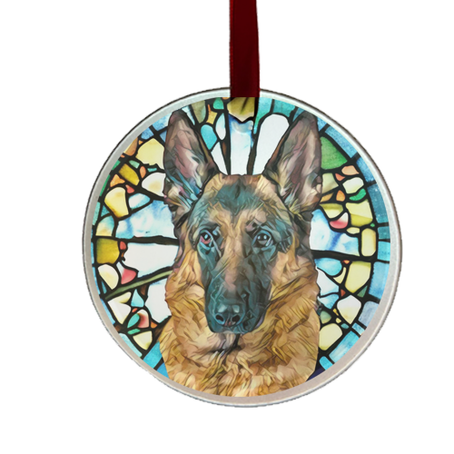 dog Christmas ornaments - German Shepherd ornament