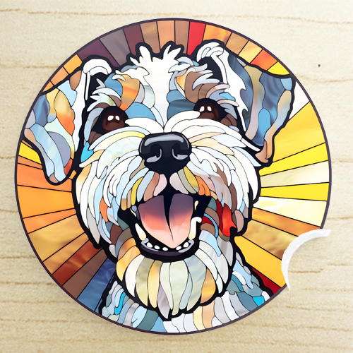 great dog mom gift - Glen of Imaal Terrier car coaster