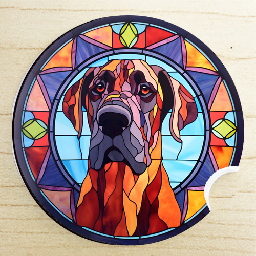 unique wedding gifts - Great Dane car coaster