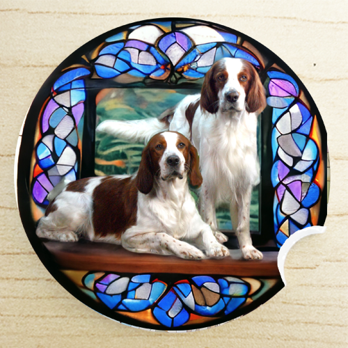 AKC Sporting Dog Group ~ Ceramic Car Coaster