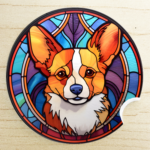 Christmas gifts for dog groomers - Pembroke Welsch Corgi car coaster