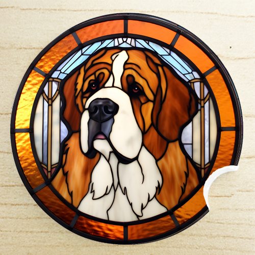 thoughtful gifts - Saint Bernard car coaster