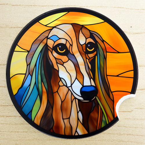 gifts for coworkers - Saluki car coaster
