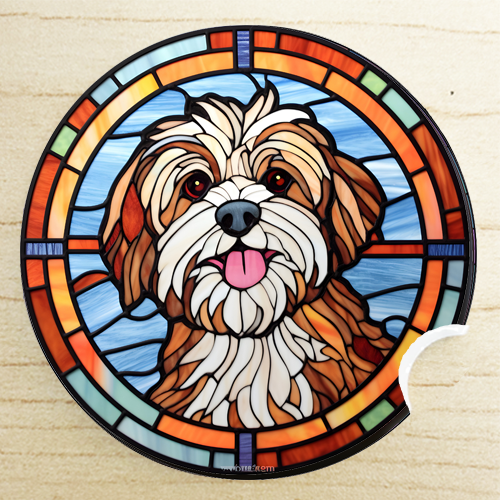 gift ideas for chef - Shih Tzu car coaster