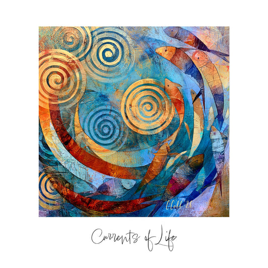 Currents of Life - Ceramic Tile Art