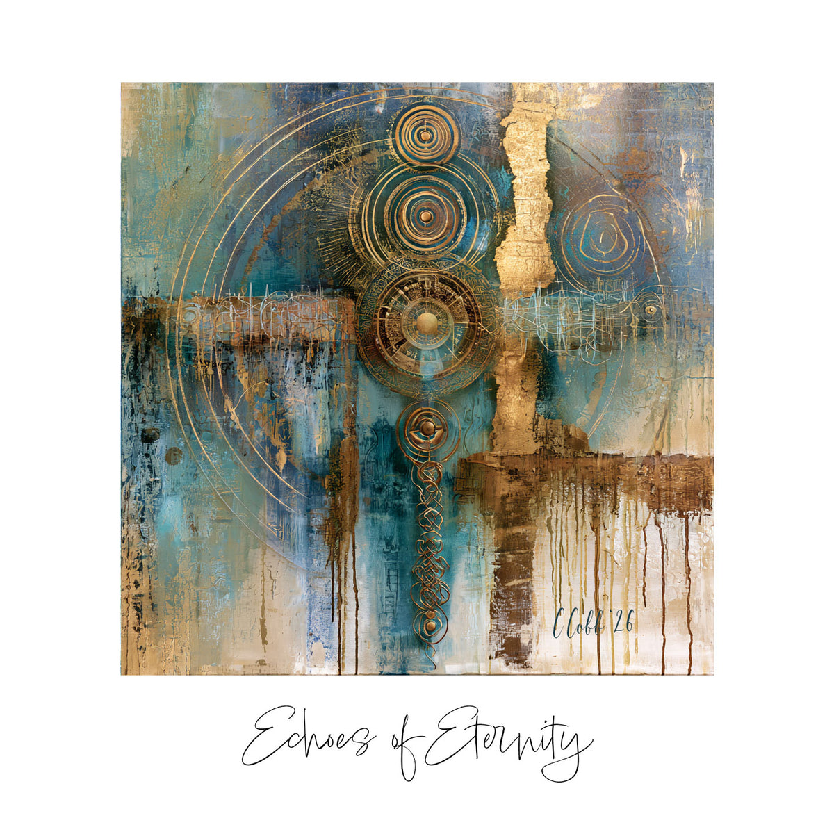Echoes of Eternity - Ceramic Art Tile