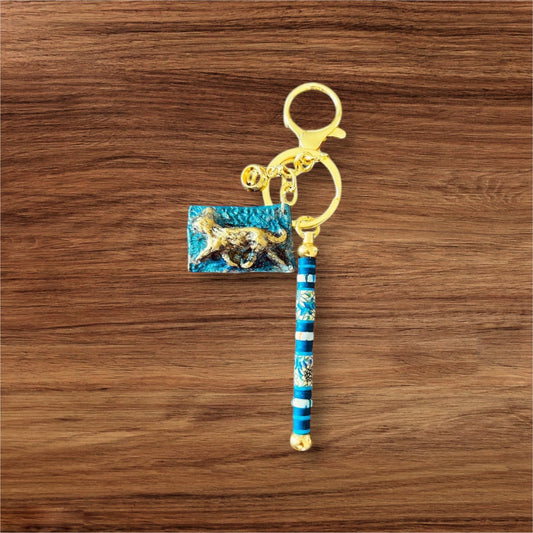 Berger Picard Bag Charm with Boho Beads