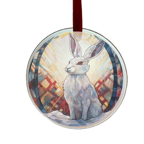 White Rabbit Ornament