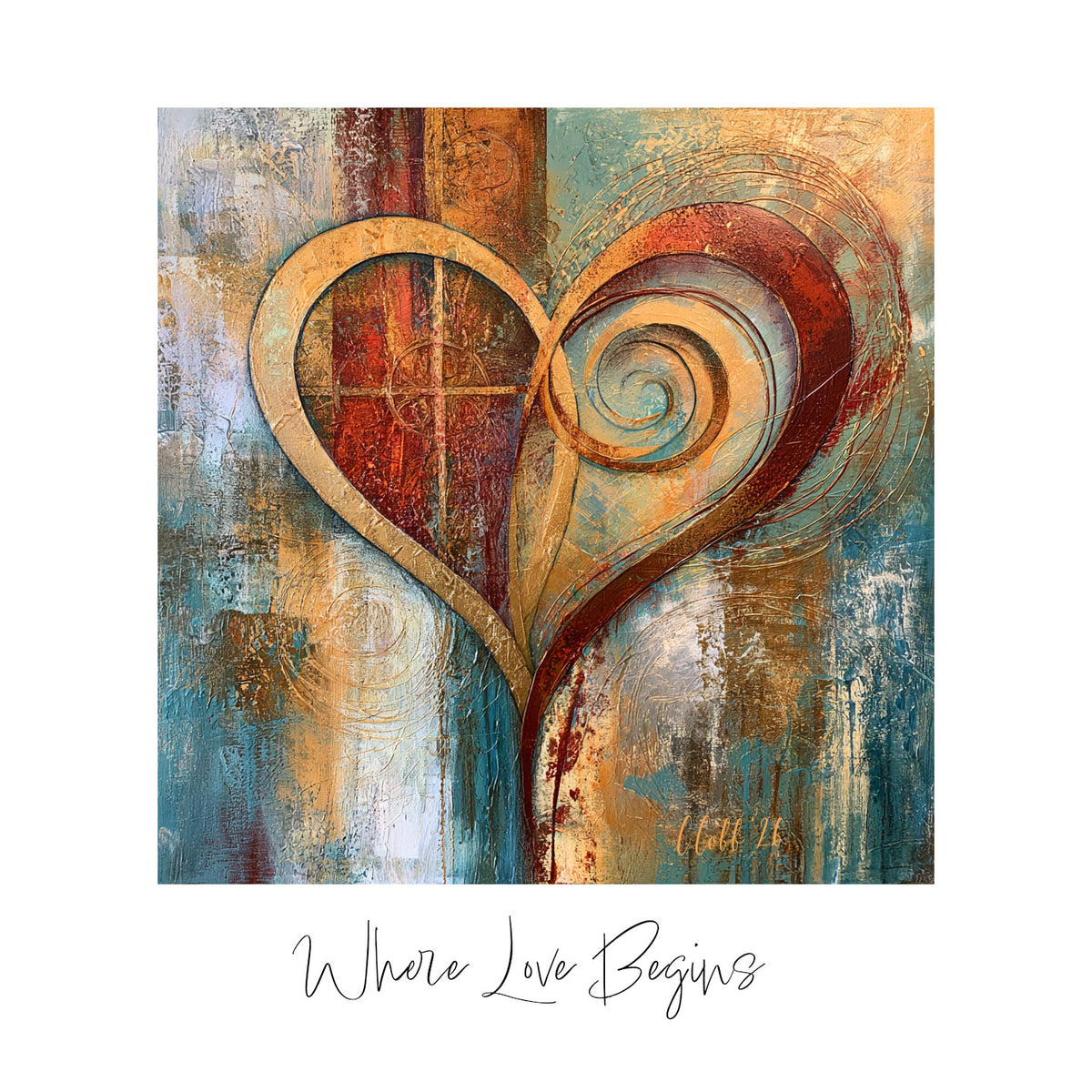 Where Love Begins – Ceramic Art Tile